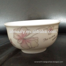 ceramic rice bowl with modern flower